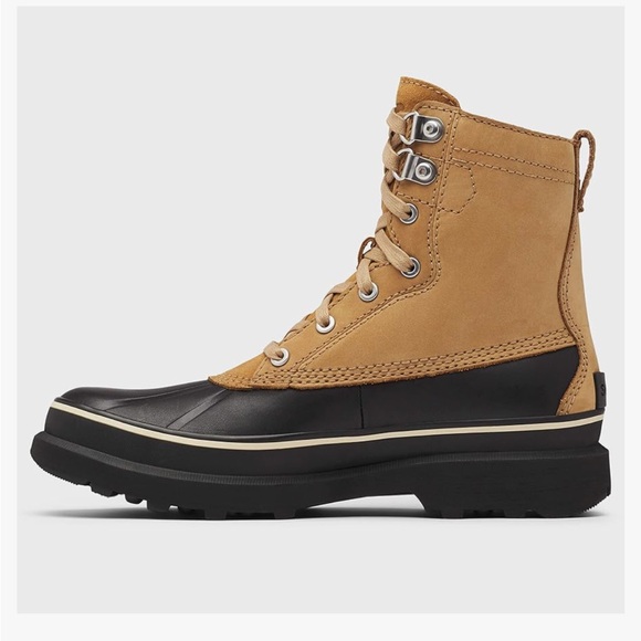 NWOB Sorel Men's Caribou Storm WP Boot - Rain and Wind - Waterproof - Buff, 7 - Picture 4 of 14